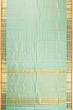 Kanchipuram Silk Horizontal Lines Sea Green Saree