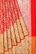 Kanchipuram Silk Brocade Red Saree