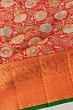 Kanchipuram Silk Brocade Red Saree