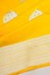 Banarasi Silk Butta Yellow Saree