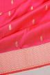 Banarasi Silk Butta Dual Tone Pink And Orange Saree