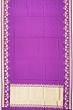 Banarasi Satin Plain Violet Saree