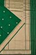 Banarasi Silk Butta Dark Green Saree