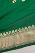 Banarasi Silk Butta Dark Green Saree