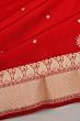 Banarasi Silk Butta Red Saree