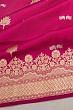 Banarasi Silk Butta Purple Saree