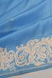 Banarasi Silk Butta Powder Blue Saree