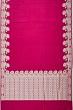 Banarasi Satin Plain Pink Saree