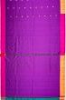 Paithani Silk Butta Violet Saree With Single Muniya Border