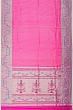 Paithani Silk Vertical Lines Pink Saree With Akruthi Border