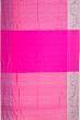 Paithani Silk Vertical Lines Pink Saree With Akruthi Border