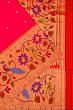 Paithani Silk Butta Pink Saree