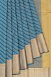 Classic Kanchipuram Silk Threaded Diagonal Lines Sky Blue Saree