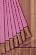 Kanchipuram Silk Jacquard Lilac Saree