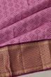 Kanchipuram Silk Jacquard Lilac Saree