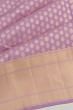 Kanchipuram Silk Threaded Brocade Lavender Saree