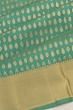 Classic Kanchipuram Silk Threaded Brocade Pista Green Saree