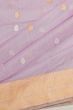 Banarasi Cotton Butta Lavender Saree