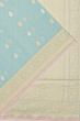 Banarasi Cotton Butta Pastel Blue Saree