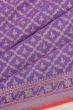 Banarasi Cotton Jamdani Violet Saree