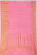 Kanchipuram Silk Bandhani Baby Pink Saree