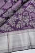 Kanchipuram Silk Brocade Violet Saree