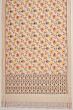 Patan Patola Silk Ikat Cream Saree