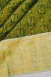 Kanchipuram Silk Brocade Dark Green Saree