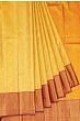 Taranga Kanchi Silk Tissue Brocade Gold Saree