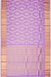 Kanchipuram Silk Jaal And Butta Violet Saree