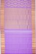 Kanchipuram Silk Jaal And Butta Violet Saree