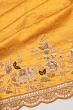 Kanchipuram Silk Tissue Gold Saree With Zardosi Work