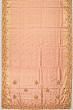 Kanchipuram Silk Tissue Brocade Pink Saree With Zardosi Work