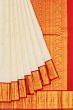 Kanchipuram Silk Butta Off White Saree