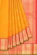 Kanchipuram Silk Butta Mustard Yellow Saree