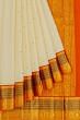 Kanchipuram Silk Butta Off White Saree