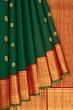 Classic Kanchipuram Silk Butta Dark Green Saree