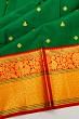 Kanchipuram Silk Butta Dark Green Saree