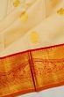 Kanchipuram Silk Butta Cream Saree