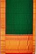 Kanchipuram Silk Butta Dark Green Saree