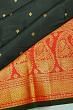 Kanchipuram Silk Butta Black Saree