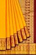 Kanchipuram Silk Butta Yellow Saree