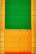 Kanchipuram Silk Butta Dark Green Saree