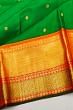 Kanchipuram Silk Butta Dark Green Saree