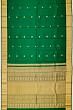 Kanchipuram Silk Butta Bottle Green Saree