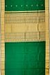 Kanchipuram Silk Butta Bottle Green Saree