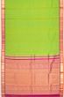 Kanchipuram Silk Butta Parrot Green Saree