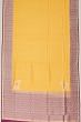 Banarasi Silk Checks And Butta Yellow Saree