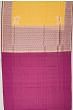 Banarasi Silk Checks And Butta Yellow Saree