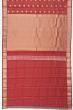 Taranga Kanchi Silk Checks And Butta Maroon Saree